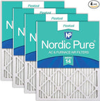 Nordic Pure 18x18x1 Pleated MERV 14 Air Filters 4 Pack by NordicPure