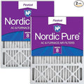 Nordic Pure 20x25x5 Honeywell/Lennox Replacement MERV 8 Air Filters 2 Pack by NordicPure