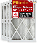 Filtrete 16x24x1 AC Furnace Air Filter, MERV 11, MPR 1000, Micro Allergen by Filtrete