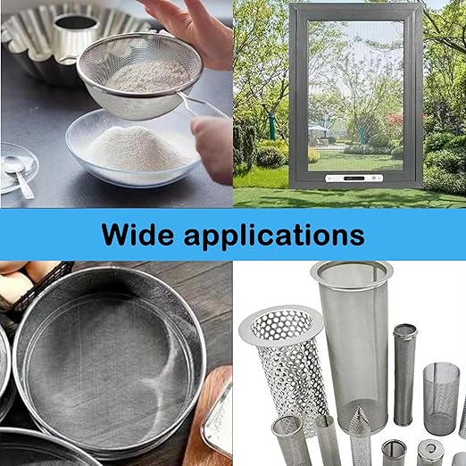 304 Stainless Steel Mesh Screen#60Mesh -Size:15.7"x47.2", - Image 6