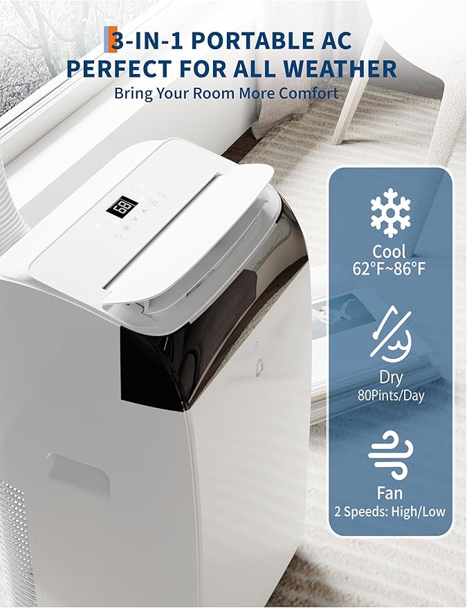 GarveeLife 12, 000 BTU Portable Air Conditioners - Image 4