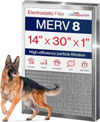 14x30x1 Electrostatic Air Filter, MERV 8, Reusable Furnace AC/HVAC Filter by LifeSupplyUSA