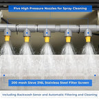 Rotary Drum Filter-3000GPH Canister Filter AC110-240V RDF Fully Automatic Water - Image 4