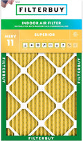 Filterbuy 13x21.5x1 Air Filter MERV 11 Superior Pet & Allergy Defense, by Filterbuy