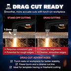 LTP8050 CNC | 80A Blowback Plasma Cutter, THC/ARC OK, LED Display & Front - Image 2