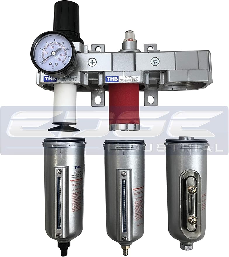 3 STAGE, HEAVY DUTY INDUSTRIAL GRADE FILTER REGULATOR COALESCING DESICCANT - Image 3