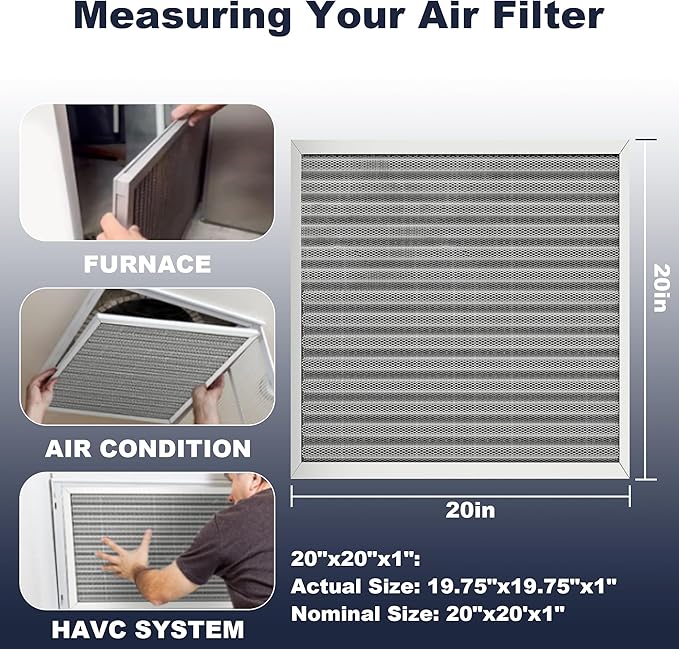 20x20x1 Reusable Air Filter, Electrostatic, Washable Lasts a Lifetime, Breathe - Image 5