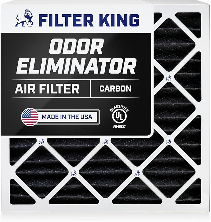 Filter King 13x21x1 Air Filter | 4-PACK | Carbon MERV 8 HVAC Pleated A/C by FilterKing
