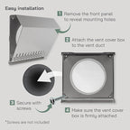 Vent Systems 8" Inch Air Supply Vent Cover - Image 4