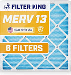 Filter King 9x11x1 Air Filter | 6-PACK | MERV 13 HVAC Pleated A/C Furnace by FilterKing
