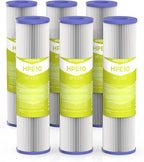 5 Micron Whole House Water Filter Cartridge, Pleated Sediment Filters by MewMore