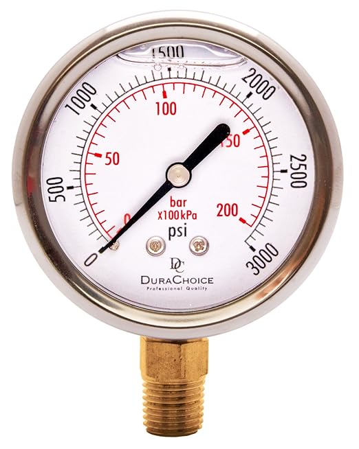 2-1/2" Oil Filled Pressure Gauge by DirectMaterial