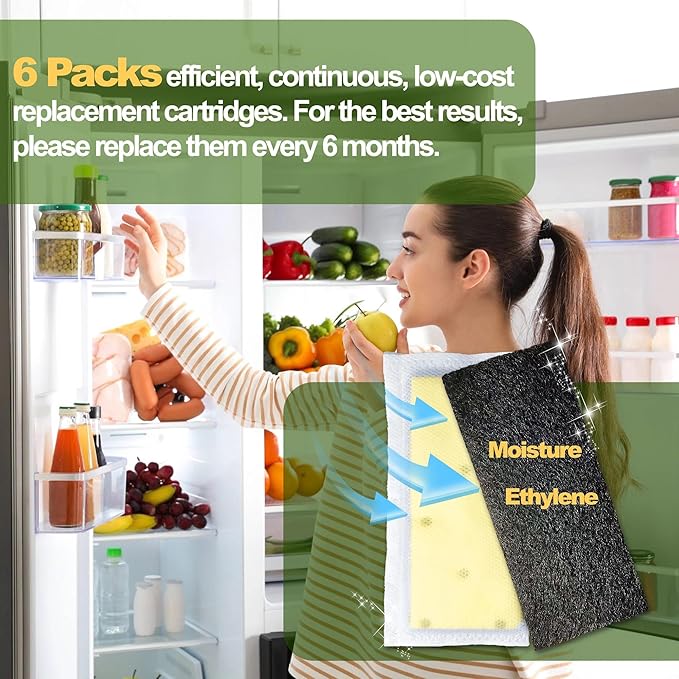 6 Pack Refrigerator Air Filter Replacements - Image 7