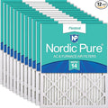 Nordic Pure 20x20x1 Pleated MERV 14 Air Filters 12 Pack by NordicPure