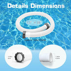 2-Pack 1.5 Inch Pool Pump Hose Replacement - Image 2