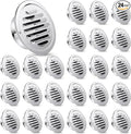 Zonon 24 Pcs Stainless Steel Soffit Vents 4 Inch Round Dryer Vent Cover by Zonon