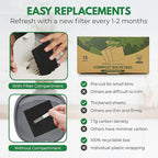 Charcoal Filters for Compost Bucket 3.5 in Square - Image 5