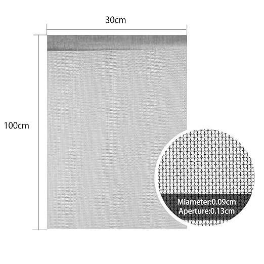 2 Packs 304 Stainless Steel Woven Wire 120 Mesh Fine Screen Mesh Steel Woven - Image 2