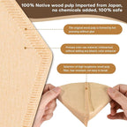 #2 Natural Brown Paper Cone Coffee Filters, Unbleached Coffee Filter 2 - Image 2