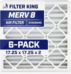 Filter King 17.25x17.25x2 Air Filter | 6-PACK | MERV 8 HVAC Pleated A/C Furnace by FilterKing