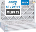 Aerostar 13x21.5x1 MERV 13-6 Count by AirFiltersDelivered