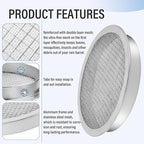 ANTOBLE Rain Barrel Screen, 6 Inch Ultra Fine Mesh Aluminum Rain Barrel Top - Image 3