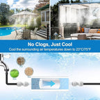 Pre-Assembled Misters for Outside Patio, 80FT|24M.Outdoor Misting Cooling - Image 2