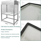 Air Flow Clean Bench Vertical Laminar Flow Hood Dust Free Room Workshop - Image 6