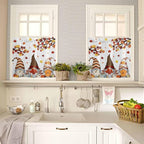 Fall Kitchen Curtain Set, Light Filtering Short Curtains Valance - Image 4