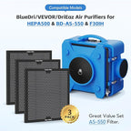 3-pack Activated Carbon Filter Replacement Set Compatible - Image 2