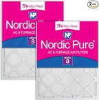 Nordic Pure 16x16x1 Tru Mini Pleat MERV 8 AC Furnace Air Filters by NordicPure