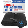 Cut to Fit Activated Carbon Filter Sheet 10x49" Compatible by LifeSupplyUSA