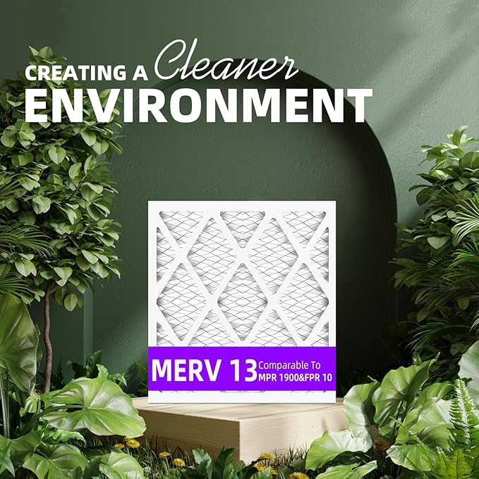20x25x1 MERV 13 Pleated Air Filter MPR 1900 & FPR 10, Furnace Air Filters - Image 5