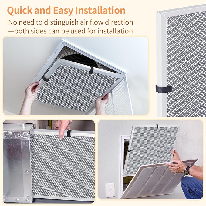 2-Pack 12x24x1 MERV 8 Reusable & Washable Electrostatic Air Filters - Image 6