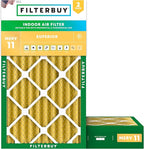 Filterbuy 12x24x4 Air Filter MERV 11 Superior Pet & Allergy Defense, by Filterbuy