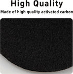 6PCS 6.7” Round Compost Bin Charcoal Filters, 0.4” Thick Activated Carbon - Image 4