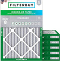 Filterbuy 24x30x2 Air Filter MERV 8 Essential Dust & Allergy Defense, by Filterbuy