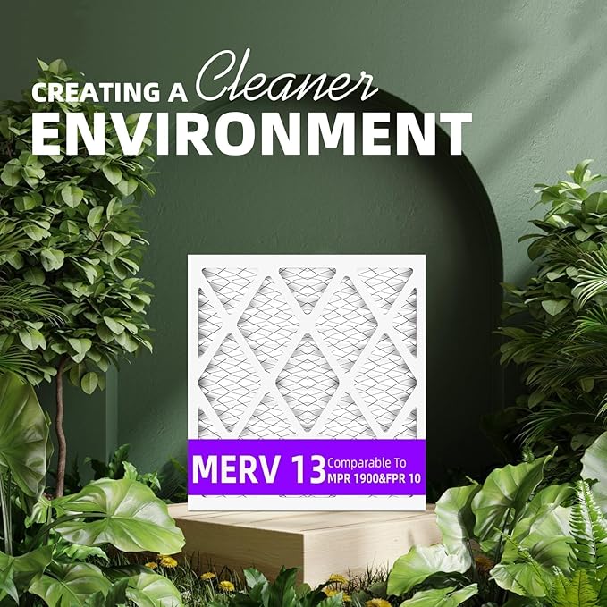 18x18x1 MERV 13 Pleated Air Filter MPR 1900 & FPR 10, Furnace Air Filters - Image 6