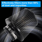 Cold Air Intake Filter High Performance Washable Filter Clamp-On Replacement - Image 3