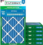 Filterbuy 14x25x2 Air Filter MERV 13 Optimal Smoke & Allergy Defense, by Filterbuy