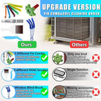6 Pcs Air Conditioner Fin Comb Cleaner Set, Ac Fin Comb Straightener Tool - Image 5