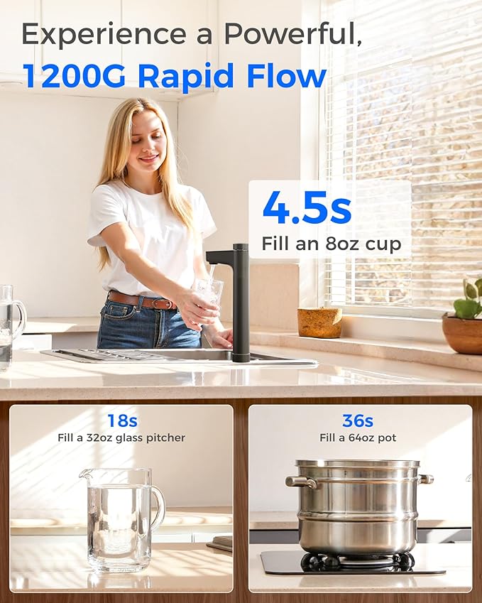 Waterdrop X12-Alkaline Mineral pH+ Tankless Reverse Osmosis System, NSF/ANSI - Image 6