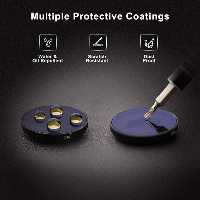 Haoge Filters Set for Insta360 GO Ultra, Includes CPL, and Screen Protector - Image 3