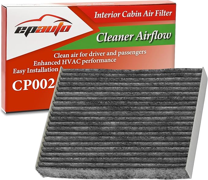 EPAuto CP002 Cabin Air Filter includes Activated Carbon, Replacement by EPAuto