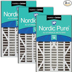 Nordic Pure 16x25x3 MERV 14 Plus Carbon Trion Air Bear Cub Replacement Air by NordicPure