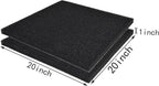 Hipanda 2 Pack Aquarium Bio Filter Sponge Pad 20"x20"x1", Bio Filter Media Foam - Image 2