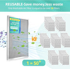 20x30x1 Electrostatic Air Filter, Washable & Reusable Aluminum AC/HVAC Furnace - Image 4