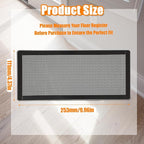 Magnetic Floor Vent Covers- 4"x10" Air Vent Screen Mesh Cover, Floor Register - Image 2