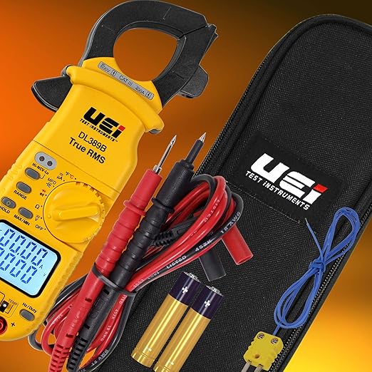 UEi DL389B Digital True RMS Clamp Meter, HVAC 4000 Counts Auto Ranging Voltmeter - Image 4