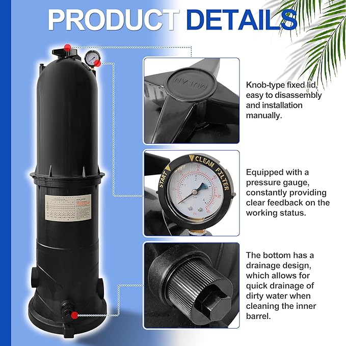 W3C17502 175 Sq.Ft. Pool Filter Compatible - Image 2
